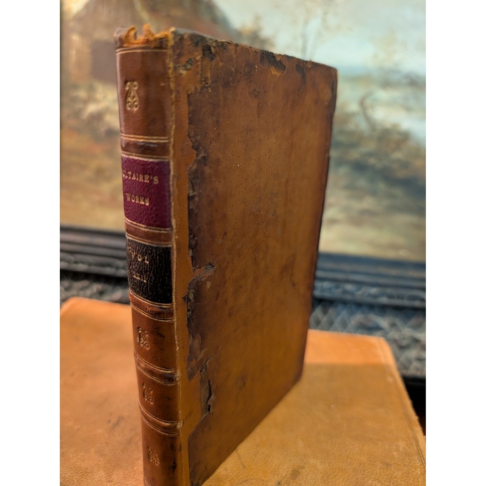 1773 The Works of M De Voltaire Vol XVII Antique Leather Book